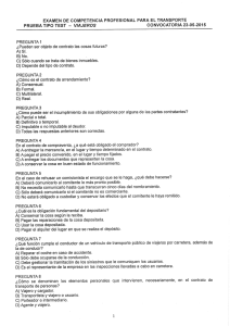 PRUEBA TIPO TEST — VIAJEROS CONVOCATORIA 23