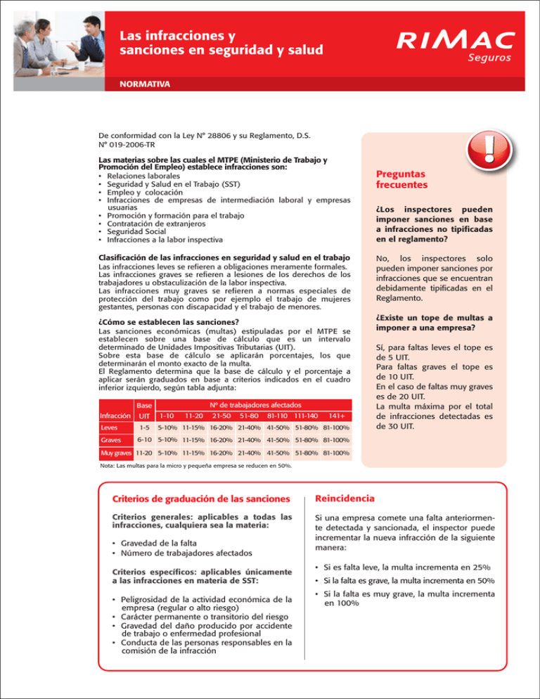 Las Infracciones Y Sanciones En Seguridad Y Salud V2