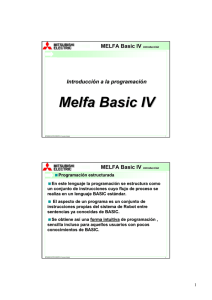 MELFA Basic IV introducción