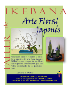 Armonizar cuerpo y mente a través de la practica del arte floral