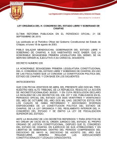 ley orgánica del h. congreso del estado libre y soberano de chiapas