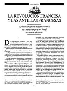 LA REVOLUCION FRANCESA y LAS ANTILLAS FRANCESAS