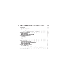 Page 1 V. LA LEY FUNDAMENTAL DE LA PERSONA HUMANA