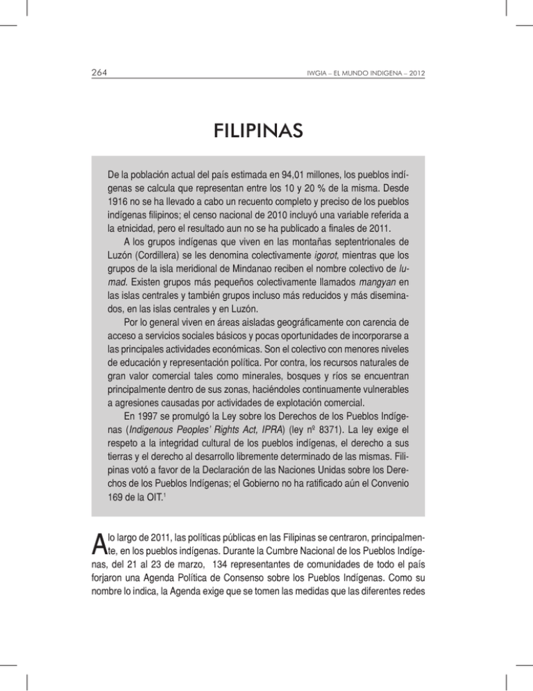 Los Pueblos Indígenas De Filipinas