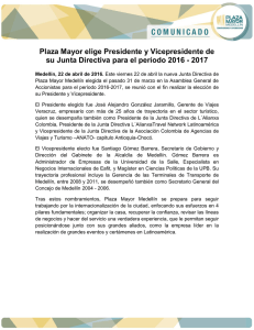 Plaza Mayor elige Presidente y Vicepresidente de su Junta Directiva