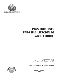 procedimiento para habilitacion de laboratorios
