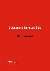 Guia del Voluntariat - Oficina de Clubs Barcelona