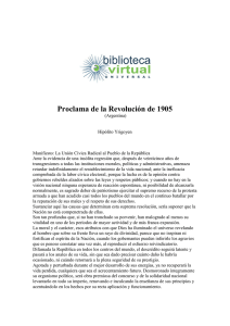 Proclama de la Revolución de 1905