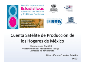 Cuenta Satélite de Producción de los Hogares de México
