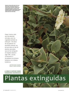 Plantas extinguidas - Anthos. Sistema de información sobre las