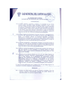 CONSIDERANDO: do reconoce y garantiza el derecho a la