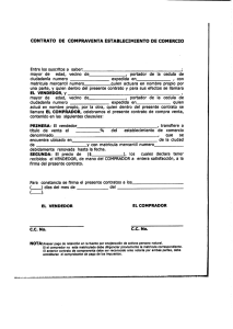 CONTRATO DE COMPRAVENTA ESTABLECIMIENTO DE