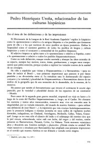 pdf Pedro Henríquez Ureña, relacionador de las culturas hispánicas