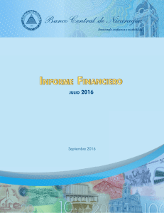 Informe Financiero Julio - Banco Central de Nicaragua