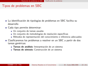Tipos de problemas en SBC