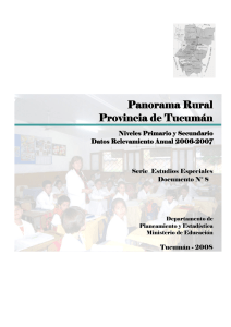 Panorama Rural Provincia de Tucumán Panorama Rural Panorama