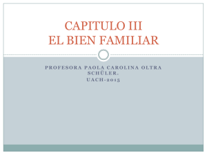 CAPITULO III EL BIEN FAMILIAR