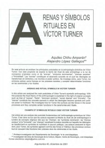 RENASYSlll/IBOLOS RlTUALES EN VICTOR TURNER