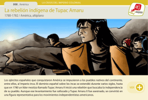La rebelión indígena de Tupac Amaru