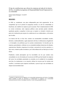 El tipo de contribuciones que ofrecen las empresas privadas