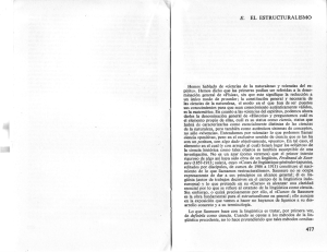 Martínez Marzoa, F., "El Estructuralismo"