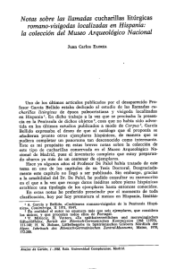 Notas sobre las llamadas cucharillas litúrgicas romano