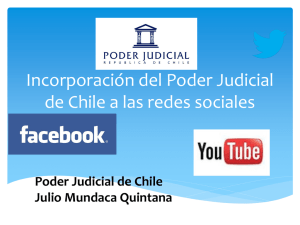 Incorporación del Poder Judicial de Chile a las redes sociales