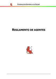 reglamento de agentes - Federación Española de Rugby