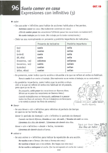 PERÍFRASIS VERBALES: suelo/solía estudiar…