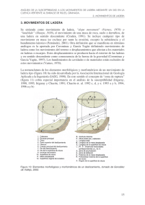 15 3. MOVIMIENTOS DE LADERA Se entiende como movimiento de