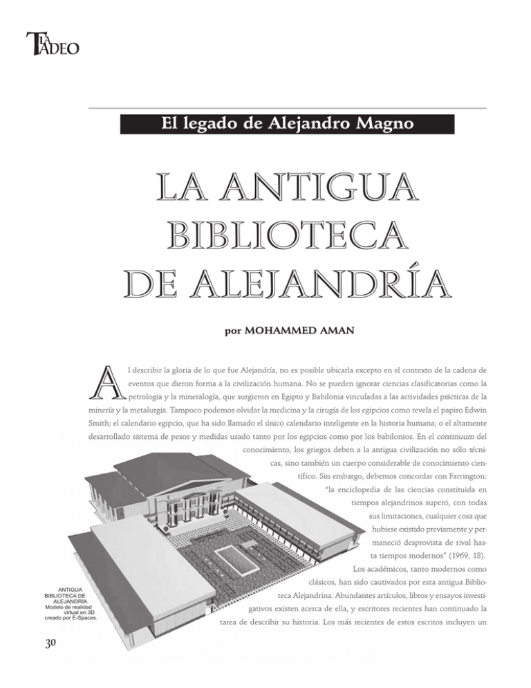 La Antigua Biblioteca De Alejandría