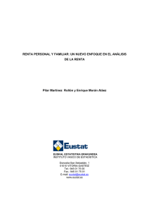 Renta personal y familiar: un nuevo enfoque en el análisis