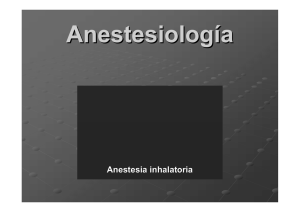 TRONCAL Anestesia Inhalatoria