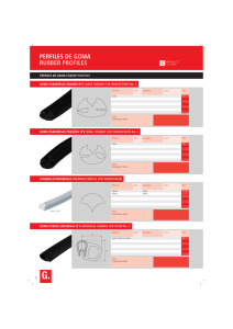 Perfiles de goma - AUXILIAR CARROCERA