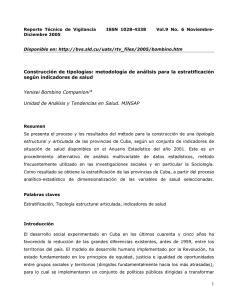 Construcción de tipologías: metodología de análisis para