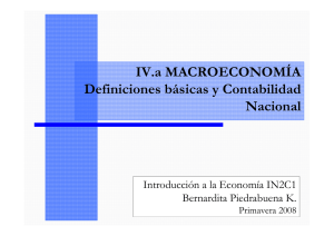 IV.a MACROECONOMÍA Definiciones básicas y Contabilidad