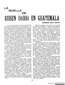 La huella de Rubén Darío en Guatemala