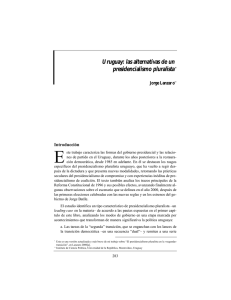 Uruguay: las alternativas de un presidencialismo pluralista*