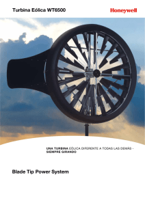 Turbina Eólica WT6500 Blade Tip Power System