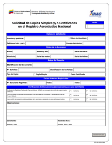 Solicitud de Copias Simples y/o Certificadas en el Registro