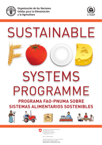 programa fao-pnuma sobre sistemas alimentarios sostenibles