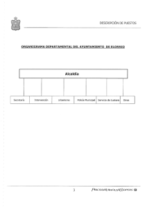 Organigrama actualizado con los responsables de los