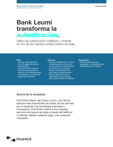 Bank Leumi transforma la autenticación.