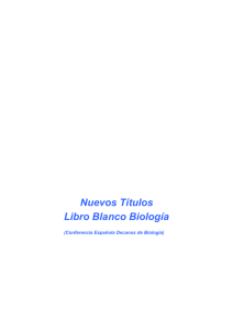 Nuevos Títulos Libro Blanco Biología