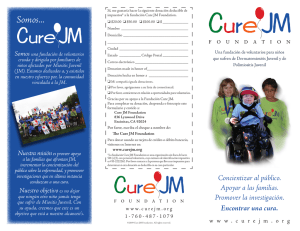 Somos... - Cure JM Foundation