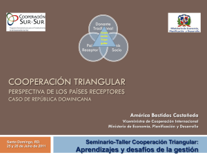 Cooperación Triangular: Perspectiva de los países receptores