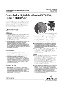Controlador digital de válvulas DVC6200p Fishert FIELDVUEt