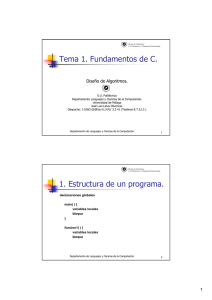 Trasparencias Tema 1 - Departamento de Lenguajes y Ciencias de