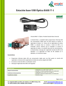 Estación base USB Óptica BASE-T-1