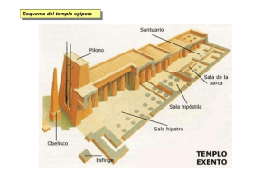 Esquema del templo egipcio Esquema del templo egipcio